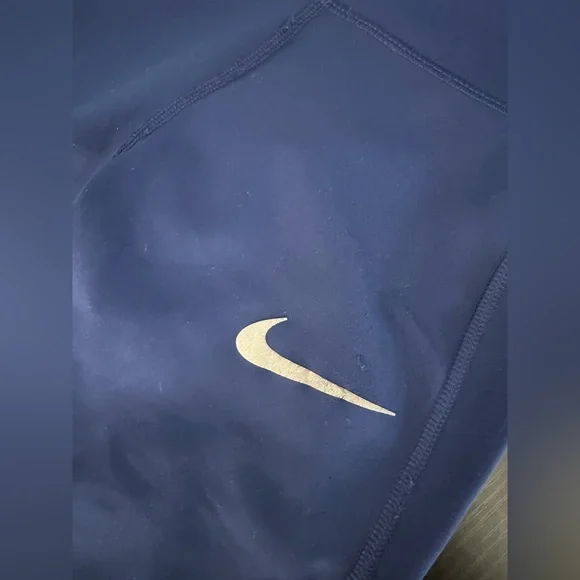 Nike Grey Floral and Blue Leggings - Picture 8 of 12